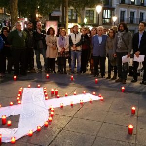 iembros de la corporación municipal participan en la 5ª Rueda de Hombres contra la Violencia de Género convocada por AHIGE