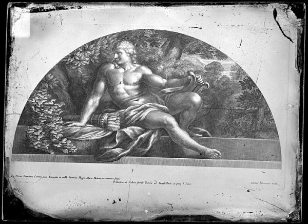 CA-0692-VI_Grabado-Escena mitológica del dios Hermes realizada por Iacobus de Rubeis, en Roma, a finales del siglo XVII