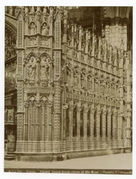 1722 - Toledo. Catedral Costado derecho exterior del Altar Mayor