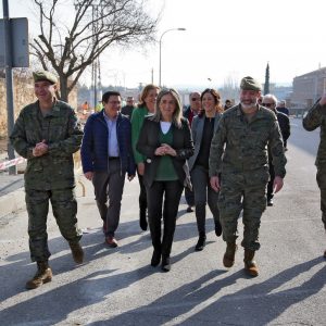 a alcaldesa visita la mejora integral de la Cuesta de San Servando y el acondicionamiento de la avenida Santa Bárbara