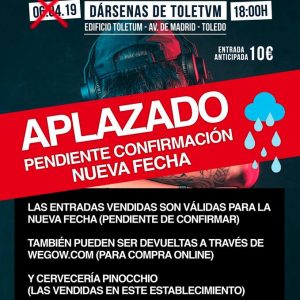 yuntamiento y promotores estudian fijar una nueva fecha para el festival ‘Toledo en concierto’ por la previsión de lluvias el 6 de abril