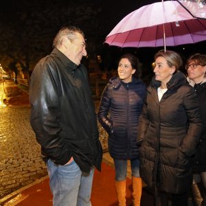 ilagros Tolón supervisa el estado final de las obras de alumbrado público realizadas en la Avenida Carlos III y Alfonso VI