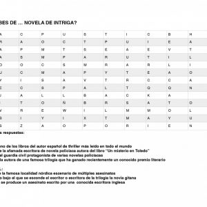 Qué sabes de …. novela de intriga?