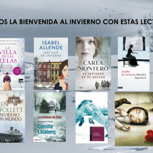 amos la bienvenida al invierno, estación muy propicia para leer con estas lecturas que puedes encontrar en la biblioteca ❄️☃️☕️