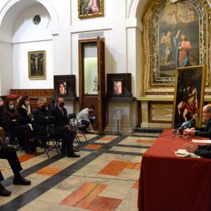 l vicealcalde asiste a la presentación de ‘San Juan en el Desierto’, pintura de Caravaggio recién restaurada que se conserva en la Catedral