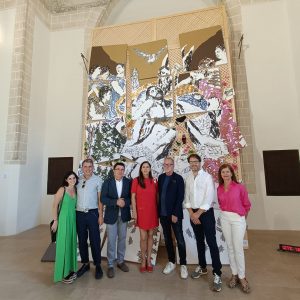 l Ayuntamiento participa en la inauguración de la exposición ‘Selfies del pasado’, obra de Daniel Garbade