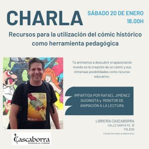 Charla: Recursos para la utilización del cómic histórico como herramienta pedagógica.