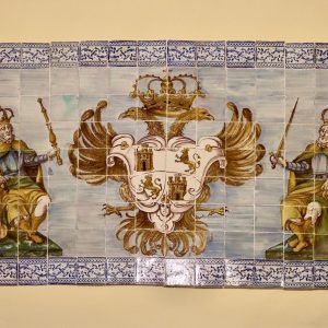 l Ayuntamiento restaura el panel de azulejos del zaguán elaborado en el taller de Ignacio Mansilla del Pino en el año 1696