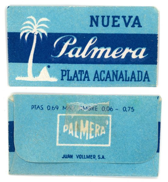 180 - ESPAÑA - Irún - JUAN VOLLMER S. A._Palmera Plata Acalanada