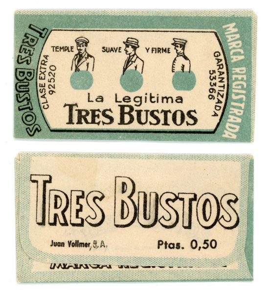 187 - ESPAÑA - Irún - JUAN VOLLMER, S.A._Tres Bustos