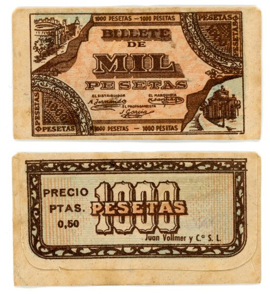 194 - ESPAÑA - Irún - JUAN VOLLMER S. A._Mil Pesetas