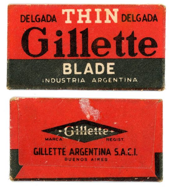 264 - ARGENTINA - Buenos Aires - GILLETTE SAFETY RAZOR OF SOUTH AMERICA_Gillette Delgada