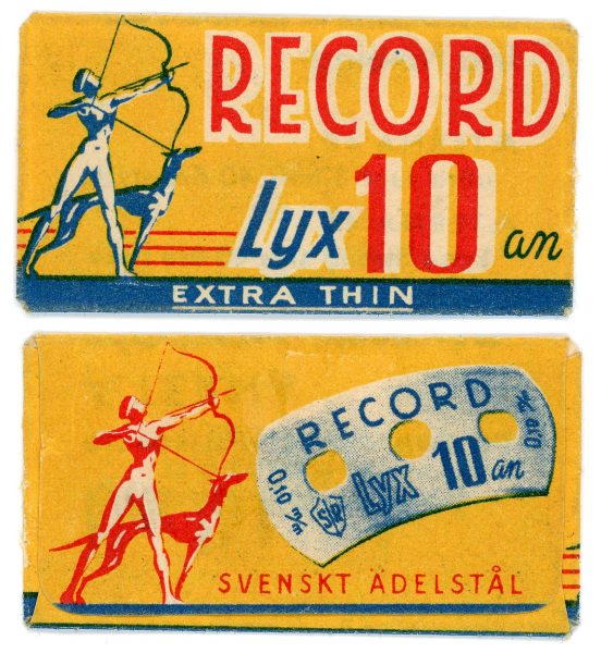 344 - SUECIA - SVENSKA RAKBLADSFABRIKEN AKTIEBOLAG_Record