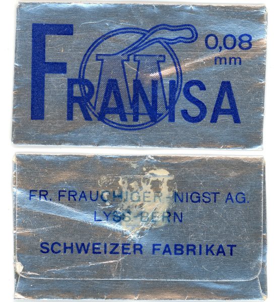 368 - SUIZA - Berna - FR. FRAUCHIGER-NIGST AG._Franisa