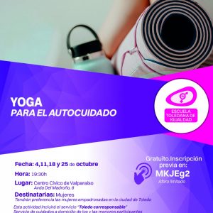 aller yoga para el autocuidado. Escuela Toledana de Igualdad.