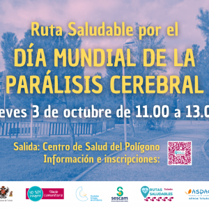 UTA SALUDABLE POR EL DIA MUNDIAL DE LA PARALISIS CEREBRAL. 3 OCTUBRE. 11.00 A 13.00 H