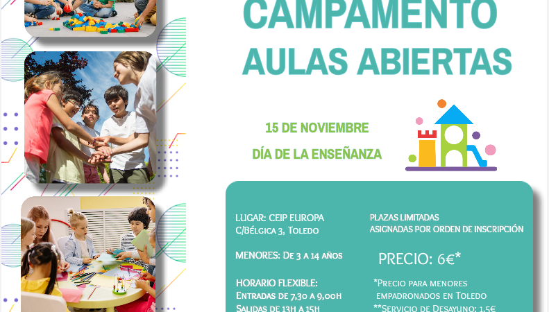 Campamento Aulas Abiertas para el 15 de…