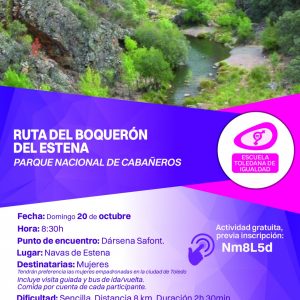 scuela Toledana de Igualdad. Ruta del Boquerón del Estena.