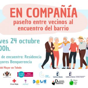 N COMPAÑÍA paseíto entre vecinos al encuentro del barrio.