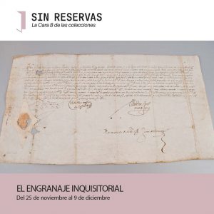 Museo Sefardí. Exposición obra “El engranaje inquisitorial. Pergamino de nombramiento de familiar del Santo Oficio de Villamontilla a Juan Blasco Escribano”