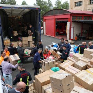 Toledo envía el primer tráiler con 20.000 kilos de ayuda con destino a la Comunidad Valenciana