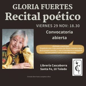 Librería Cascaborra. Historia en viñetas. “Homenaje a Gloria Fuertes”