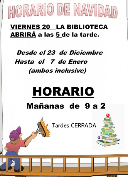 Horario de Navidad CARTEL