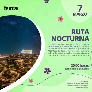 uta nocturna teatralizada por el valle de Toledo.